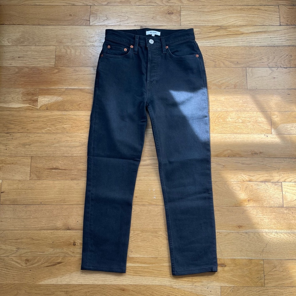NWOT Re/Done 90s high rise ankle crop (size: 25)